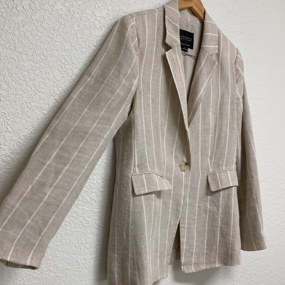 Sanctuary Striped Linen Blazer Medium - Picture 5 of 10